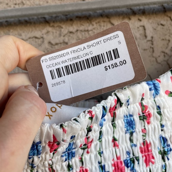 SOLD FOXIEDOX NWT Floral Printed Cottagecore Empire Waist Finola Dress - Picture 7 of 11